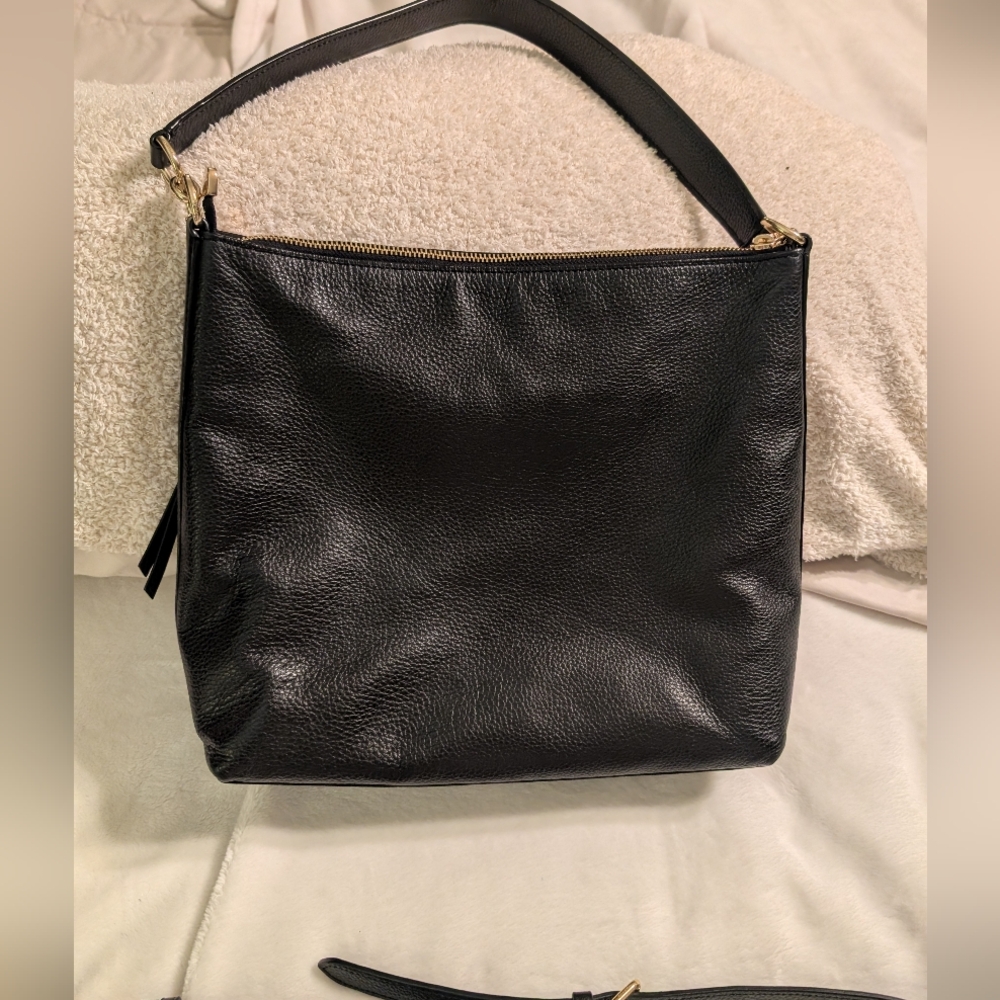 Coach Marlon Black Leather Shoulder Crossbody Bag - Picture 2 of 9